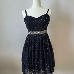 🧡NAVY BLUE SEMI-FORMAL DRESS